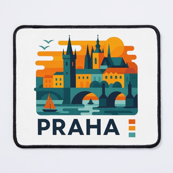 Item preview, Prague Czech Republic Travel Souvenir - Charles Bridge & Gothic Towers Art designed and sold by OzzFrequency.