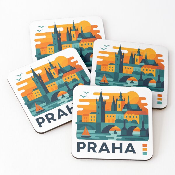 Item preview, Prague Czech Republic Travel Souvenir - Charles Bridge & Gothic Towers Art designed and sold by OzzFrequency.