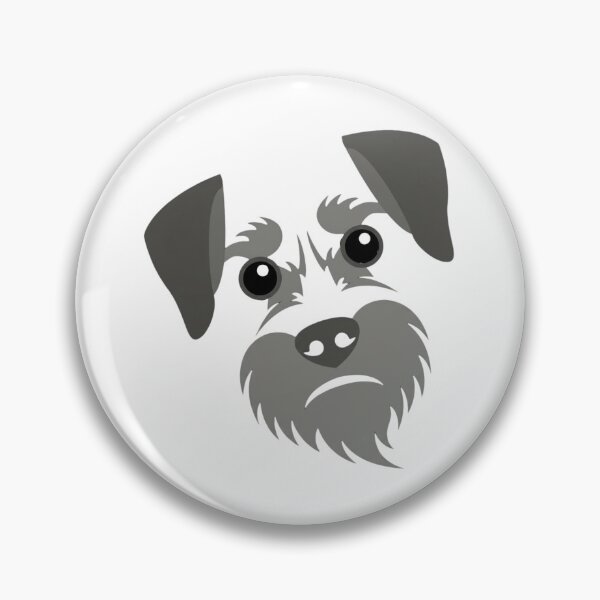 Item preview, Cute Schnauzer Face Minimalist Dog Portrait Art designed and sold by SiarheiYur.