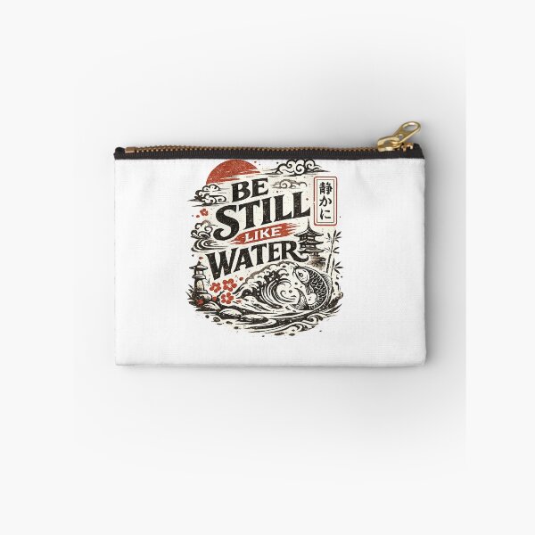 Item preview, Be Still Like Water – Japanese Zen Vintage Typography T-Shirt designed and sold by D.Shop.