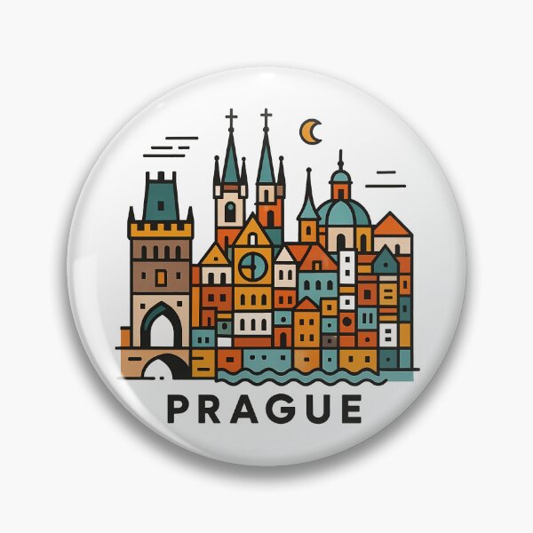 Item preview, Prague Czech Republic Travel Souvenir - Charles Bridge & Gothic Towers Art designed and sold by OzzFrequency.