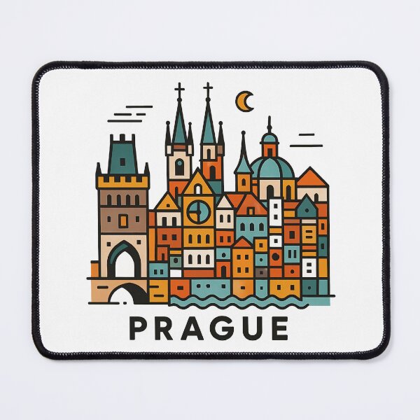 Item preview, Prague Czech Republic Travel Souvenir - Charles Bridge & Gothic Towers Art designed and sold by OzzFrequency.