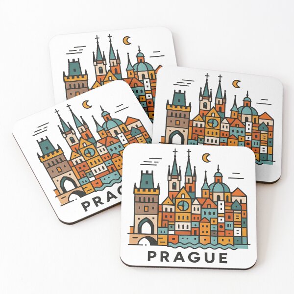 Item preview, Prague Czech Republic Travel Souvenir - Charles Bridge & Gothic Towers Art designed and sold by OzzFrequency.