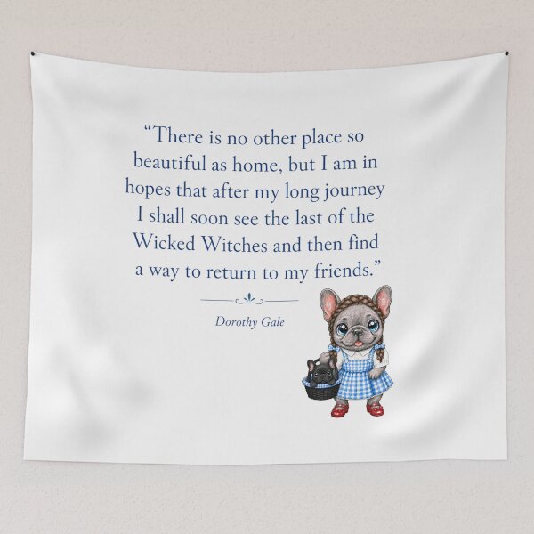 Item preview, Dorothy Gale French Bulldog – There is No Place Like Home designed and sold by ArtisticDesignsbyLinda.