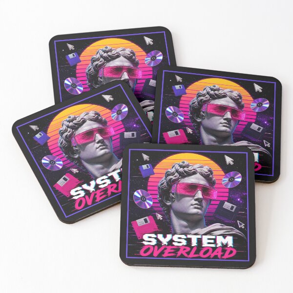 Item preview, System Overload - Vaporwave Aesthetic Statue designed and sold by RareVisuals.
