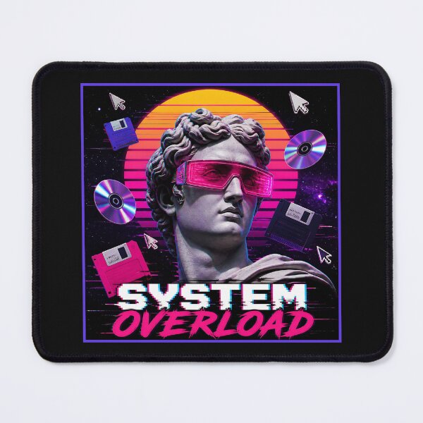 Item preview, System Overload - Vaporwave Aesthetic Statue designed and sold by RareVisuals.