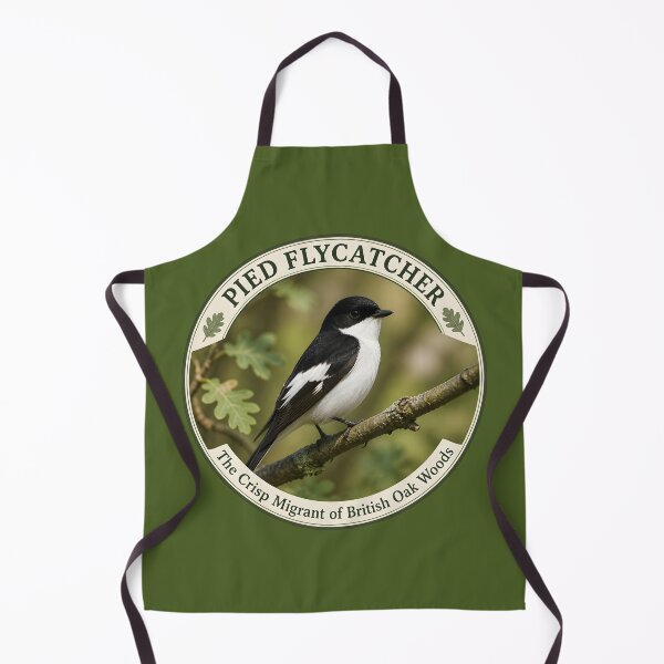 Item preview, PIED FLYCATCHER – The Crisp Migrant of British Oak Woods designed and sold by The Digital Compass.