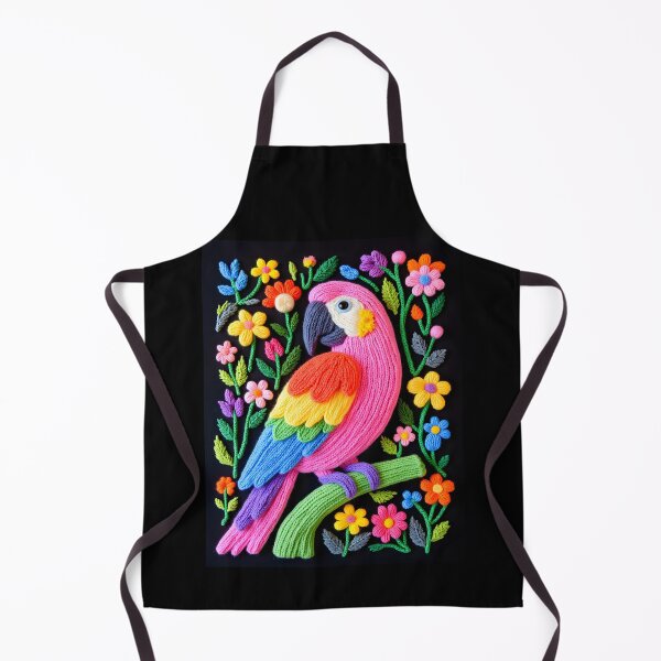 Item preview, Colorful hand knitted parrot designed and sold by Creative Line Prints.