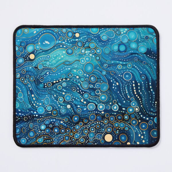 Item preview, Aboriginal Inspired Dot Art - Blue Ocean Abstract Coastal designed and sold by GrinGalore.