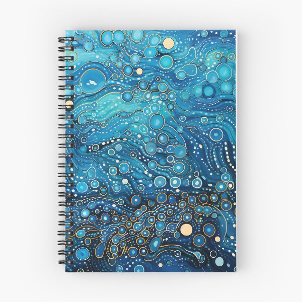 Item preview, Aboriginal Inspired Dot Art - Blue Ocean Abstract Coastal designed and sold by GrinGalore.