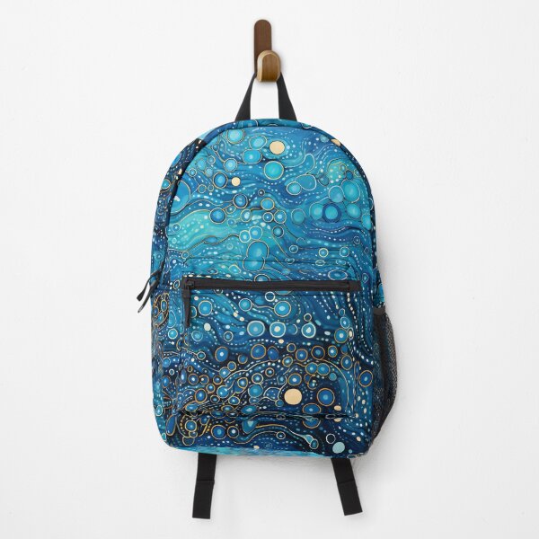 Item preview, Aboriginal Inspired Dot Art - Blue Ocean Abstract Coastal designed and sold by GrinGalore.