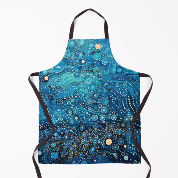 Item preview, Aboriginal Inspired Dot Art - Blue Ocean Abstract Coastal designed and sold by GrinGalore.