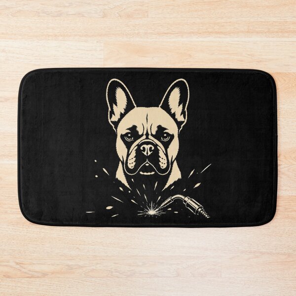 Item preview, French Bulldog Welder - Welding Dog Vintage Line Art designed and sold by RusticMeadow.