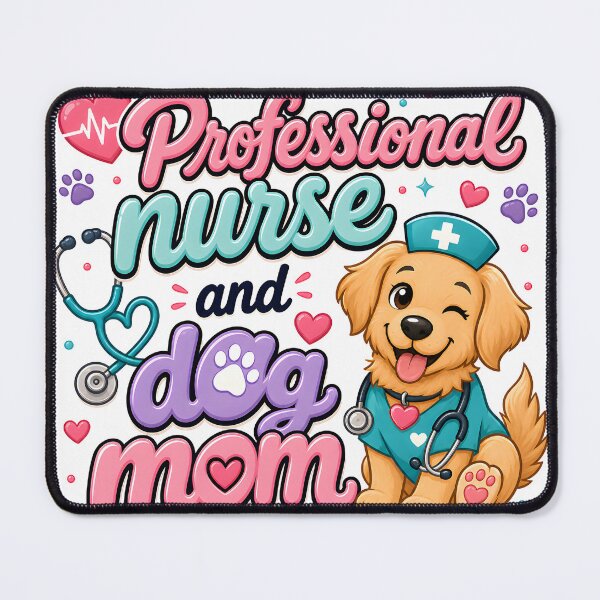 Item preview, Professional Nurse and Dog Mom — Funny Nurse Dog Mom Gift Shirt designed and sold by DoggyDayLove.