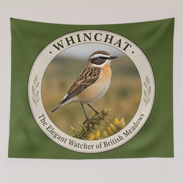 Item preview, WHINCHAT  – The Elegant Watcher of British Meadows designed and sold by The Digital Compass.