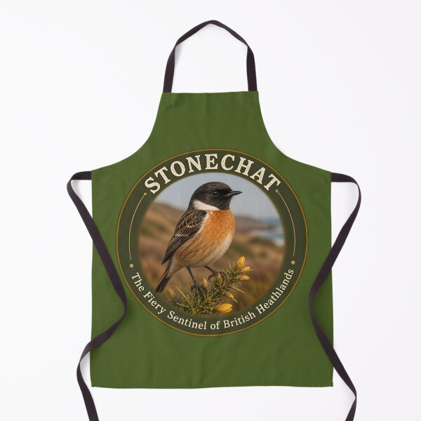 Item preview, STONECHAT – The Fiery Sentinel of British Heathlands designed and sold by The Digital Compass.