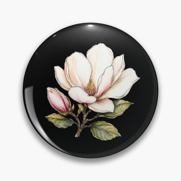 Item preview, Minimal Magnolia Botanical Watercolor designed and sold by ColorSplash123.