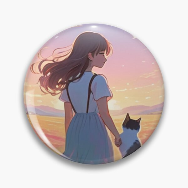 Item preview, Art - Anime Scene, Contemplative Twilight Moment designed and sold by World-Pets.