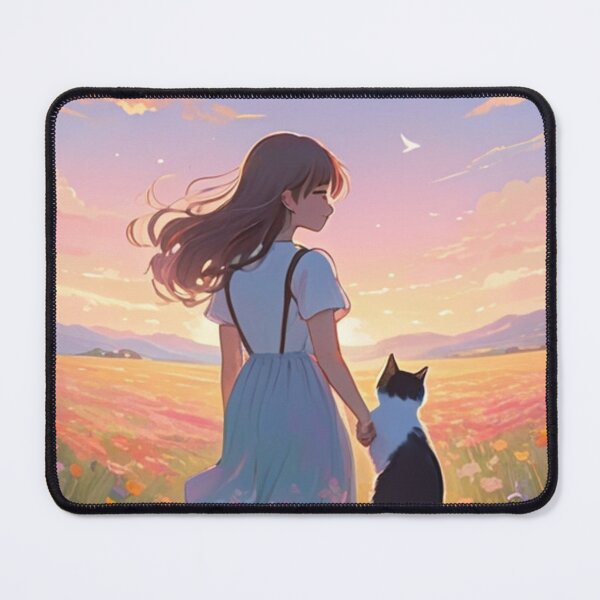 Artikelvorschau, Art - Anime Scene, Contemplative Twilight Moment entworfen und verkauft von World-Pets.