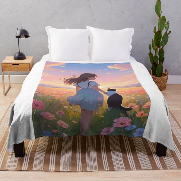 Item preview, Art - Anime Scene, Contemplative Twilight Moment designed and sold by World-Pets.