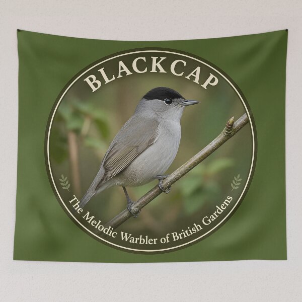Item preview, BLACKCAP    – The Melodic Warbler of British Gardens designed and sold by The Digital Compass.