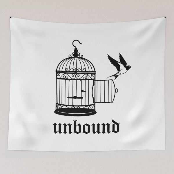 Item preview, UNBOUND - Bird Cage Freedom Silhouette designed and sold by Zazz Lee.
