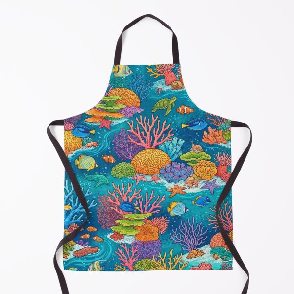 Item preview, Colorful Tropical Coral Reef Seamless Pattern | Ocean Life Underwater Marine Floral Design designed and sold by lavanya11.