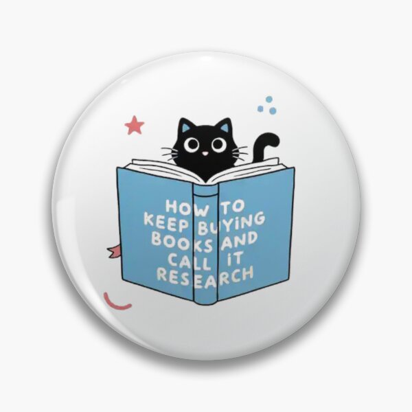 Item preview, Adorable Black Cat Reading a Book Cute Bibliophile Design for Avid Readers designed and sold by Charonde.