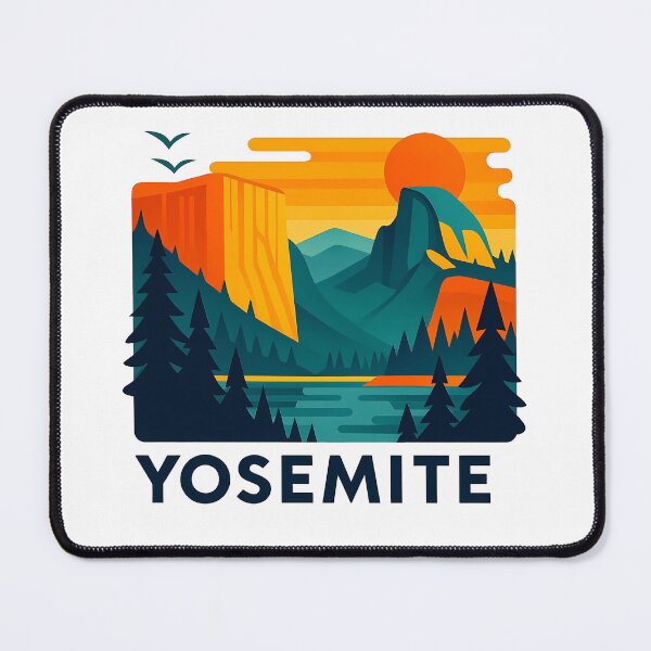 Item preview, Yosemite National Park Souvenir - California El Capitan & Pine Forest Art designed and sold by OzzFrequency.