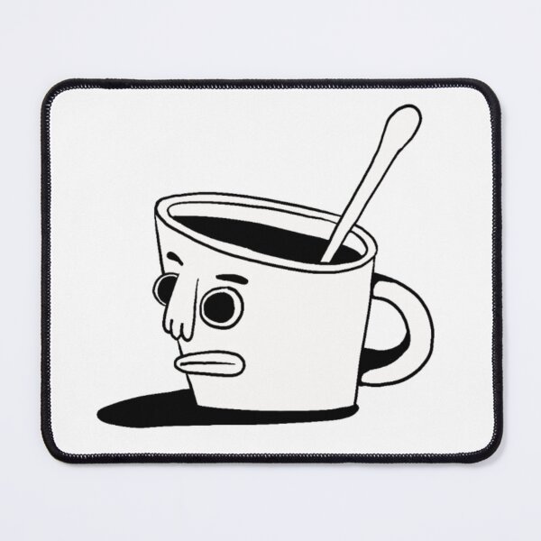 Item preview, Quirky Anthropomorphic Coffee Cup Drawing designed and sold by PurpleParlo.