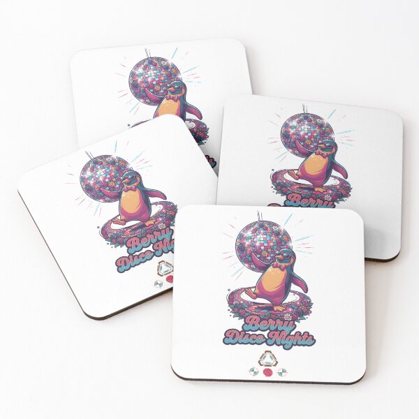 Item preview, Berry Disco Nights - Funky Dancing Penguin designed and sold by Whimsy Trail Co.