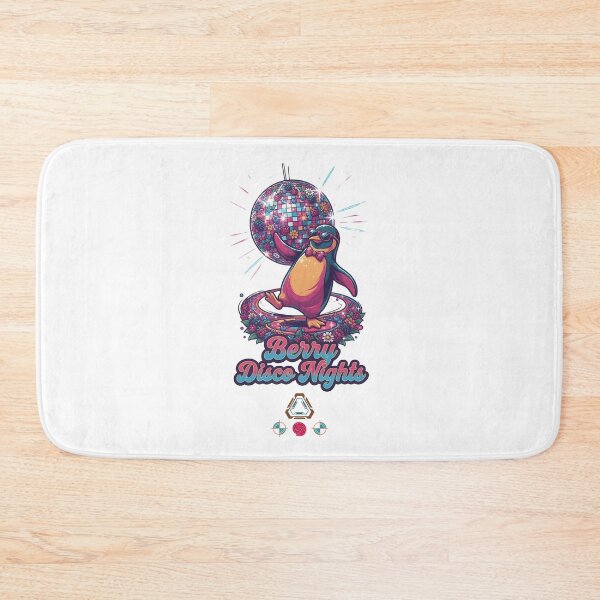 Item preview, Berry Disco Nights - Funky Dancing Penguin designed and sold by m-yoga-store.