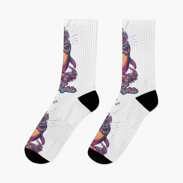 Item preview, Berry Disco Nights - Funky Dancing Penguin designed and sold by m-yoga-store.