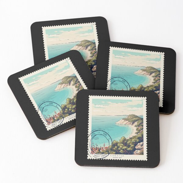 Item preview, Bol Croatia Zlatni Rat Golden Horn Stamp Sticker designed and sold by stickercuffs.