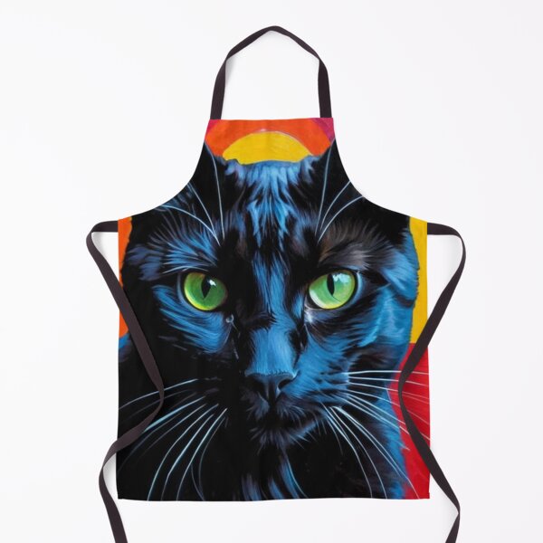 Item preview, Art - Black Cat Pop Art, Expressive Style with Vivid Colors designed and sold by World-Pets.