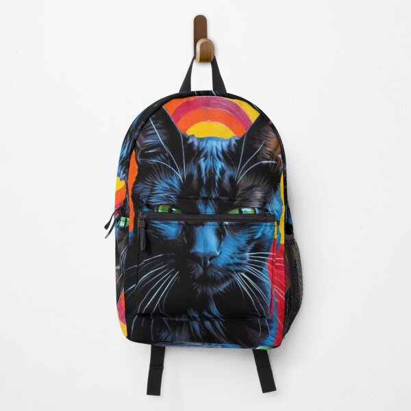 Item preview, Art - Black Cat Pop Art, Expressive Style with Vivid Colors designed and sold by World-Pets.
