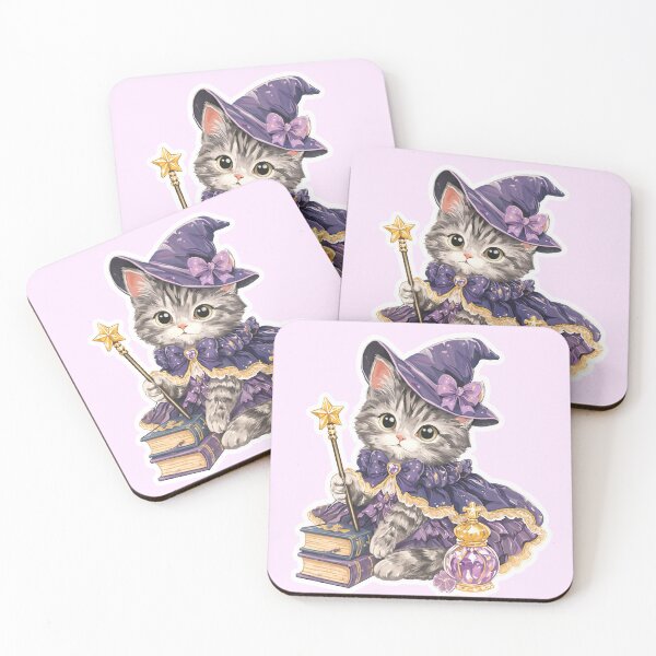 Item preview, Enchanted Witch Kitty designed and sold by sara747.