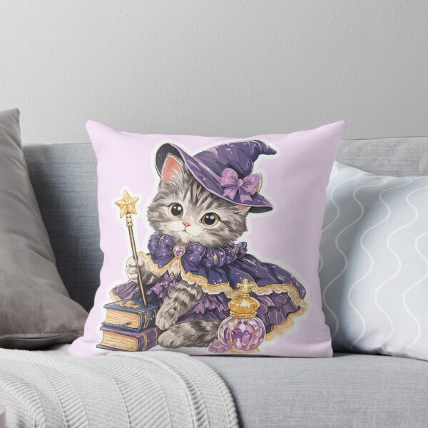 Item preview, Enchanted Witch Kitty designed and sold by sara747.