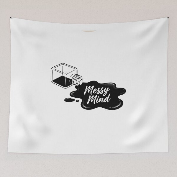 Item preview, MESSY MIND - Spilled Ink Bottle designed and sold by Zazz Lee.