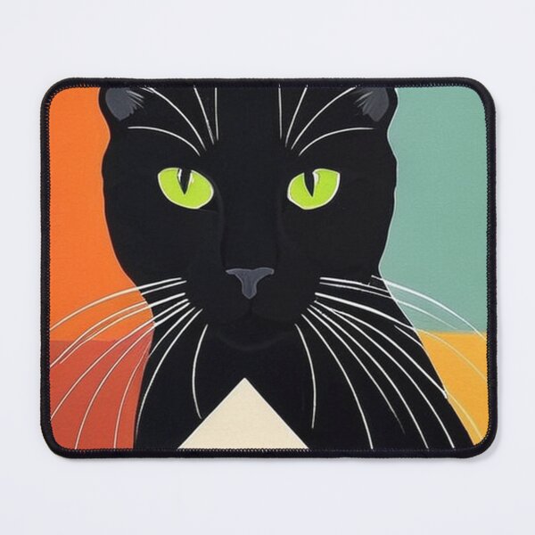 Item preview, Art - Black Cat Pop Art, Vintage and Modern 1960s Illustration designed and sold by World-Pets.