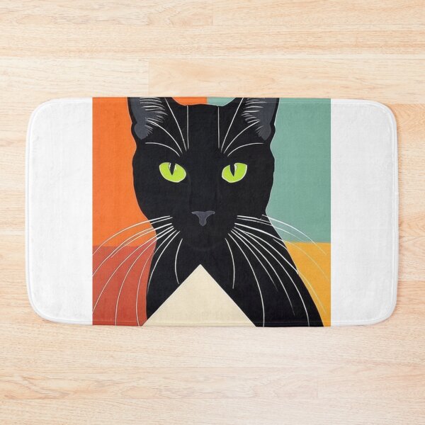 Item preview, Art - Black Cat Pop Art, Vintage and Modern 1960s Illustration designed and sold by World-Pets.