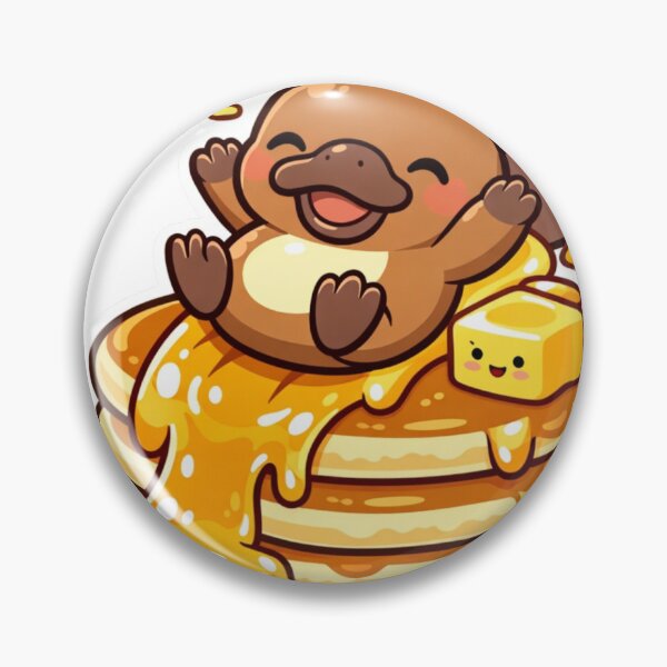Item preview, Cute Platypus Pancake - Kawaii Sweet Breakfast Sticker designed and sold by AuraArtistica.