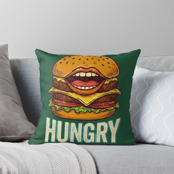 Item preview, Hungry Burger with a Big Mouth designed and sold by HAPPY HARBOR DESIGN .