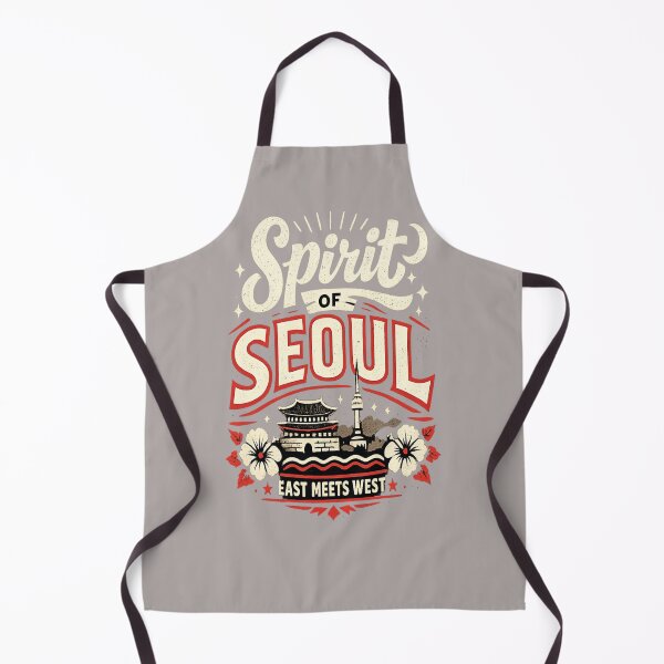 Item preview, Spirit of Seoul – Vintage Korean Travel Typography Design designed and sold by D.Shop.