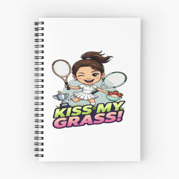 Item preview, Kiss My Grass! Funny Tennis Girl T-Shirt | Cute Tennis Champion Graphic | Wimbledon-Inspired Sports Fan Gift | Tennis Lover Tee designed and sold by Sushikidsntod.