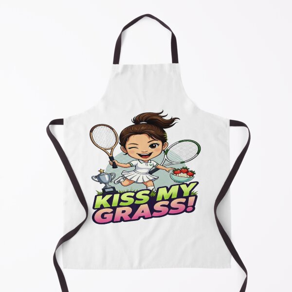 Item preview, Kiss My Grass! Funny Tennis Girl T-Shirt | Cute Tennis Champion Graphic | Wimbledon-Inspired Sports Fan Gift | Tennis Lover Tee designed and sold by Sushikidsntoddlers.