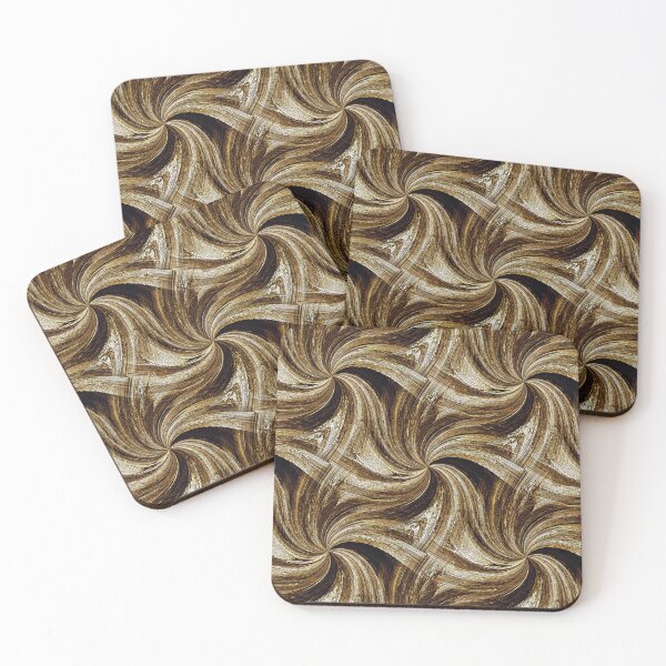Item preview, Spiral Winter Pinch Pattern in Brown designed and sold by Artistestella.