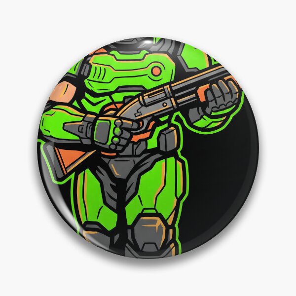 Item preview, The Doom Slayer Doom Vector Gaming Graphic Tee designed and sold by Senpaiwaves.