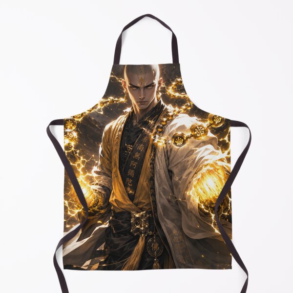 Item preview, Thunder Lotus Monk – Original Anime Warrior with Divine Lightning designed and sold by Sticleg.