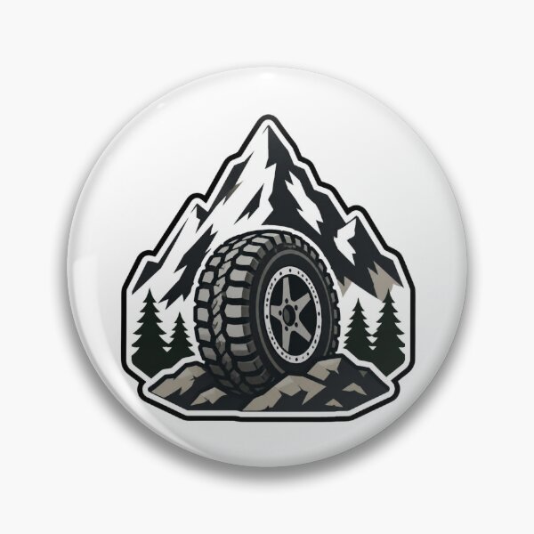 Item preview, Mountain Peak Offroad Tire Sticker – 4x4 Adventure Decal designed and sold by mijaczeek.